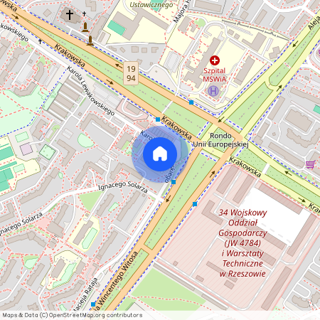 ul. Karola Lewakowskiego, Krakowska-Południe, Rzeszów, podkarpackie