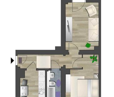 2-Raum-Wohnung - Photo 1