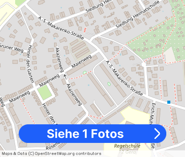 Kleine 2-Raumwohnung mit Einbauküche und Blick ins Grüne - Foto 1