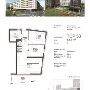 Stilvolles Wohnen in Graz: Geräumige 3-Zimmerwohnung mit Balkon - West Side Living Top 53 - Photo 3