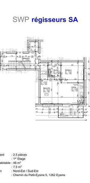 2.5 Zimmer, 46 m², 1. Stock - Photo 1