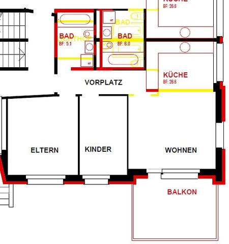 3 Zimmer, 60 m², EG - Foto 5