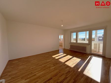 Traumhafte Aussicht! 2-Raum-Wohnung mit verglaster Loggia in Niedernhart/Spallerhof! - Photo 5