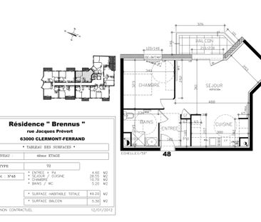 Location Appartement 2 pièces 49m² CLERMONT FERRAND 63000 - Photo 6