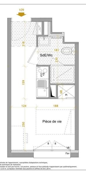 Location Appartement 1 pièce Meublé 17m² NANTES 44300 - Photo 2