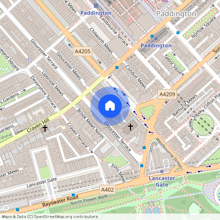 Westbourne Crescent, Lancaster Gate, W2 3DB, London