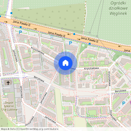 ul. Kryształowa, Węglin Południowy, Lublin, lubelskie