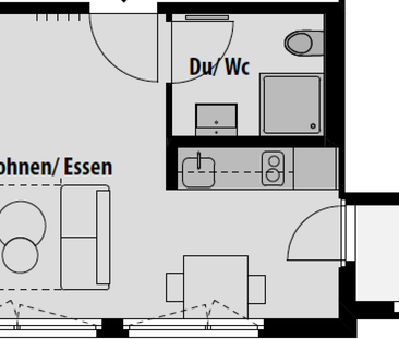 Moderne 1.5 Zimmer-Wohnung an zentraler Lage - Foto 2
