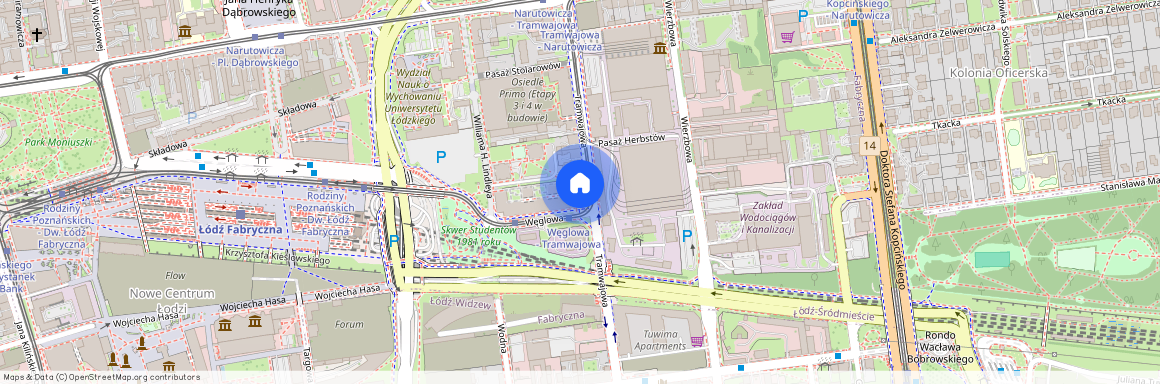 ul. Tramwajowa 17B, Centrum, Śródmieście, Łódź, łódzkie