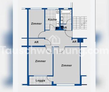 TAUSCHWOHNUNG Helle und gut geschnittene 2,5-Zimmer-Wohnung von SAGA - Foto 1