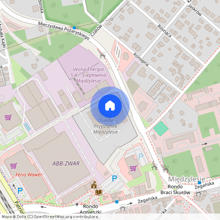 ul. Mieczysława Pożaryskiego 35, Międzylesie, Wawer, Warszawa, mazowieckie