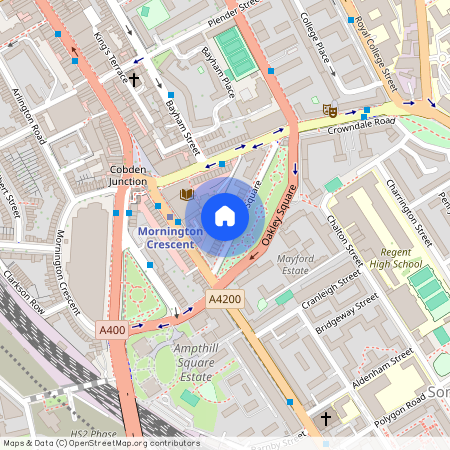 Oakley Square, Mornington Crescent, Euston, Camden, London, NW1