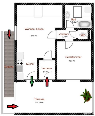 Erdgeschosswohnung - Miete in 8052 Graz - Foto 5
