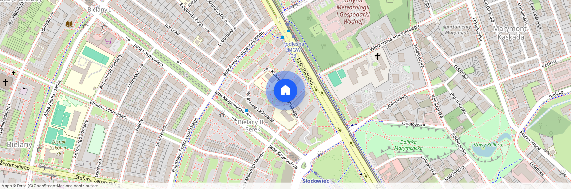 ul. Ksawerego Pruszyńskiego, Stare Bielany, Bielany, Warszawa, mazowieckie