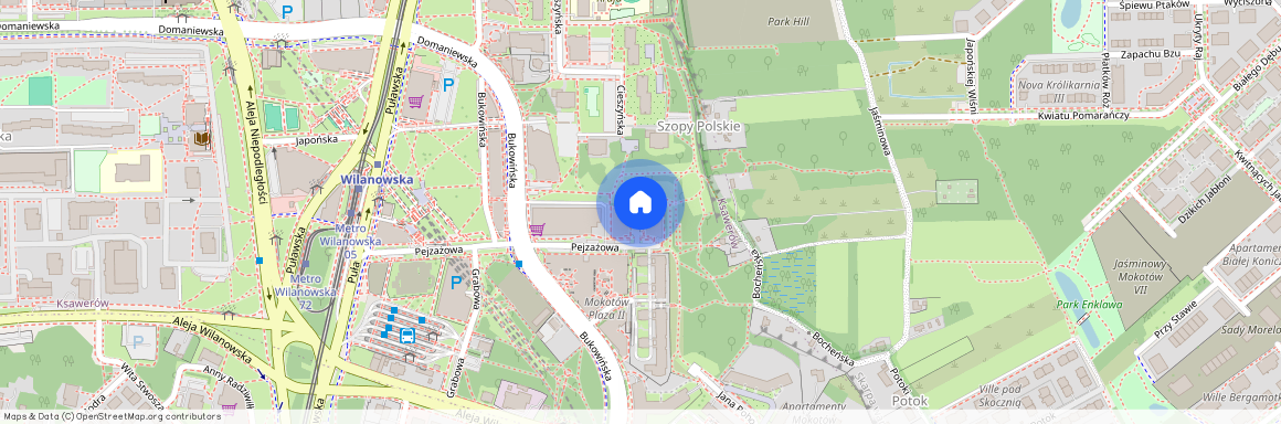 ul. Pejzażowa, Ksawerów, Mokotów, Warszawa, mazowieckie