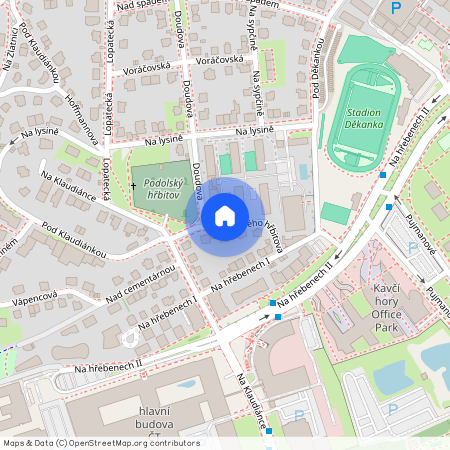 U podolského hřbitova, Praha 4 - Podolí