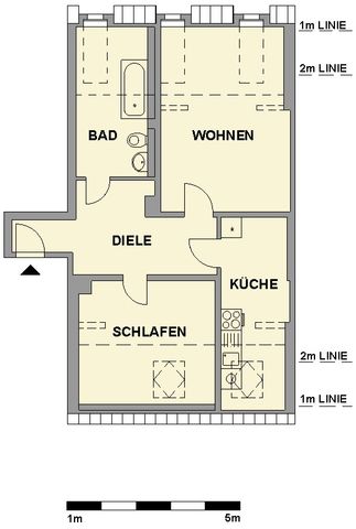 Schöne Dachgeschosswohnung mit Einbauküche - Photo 5