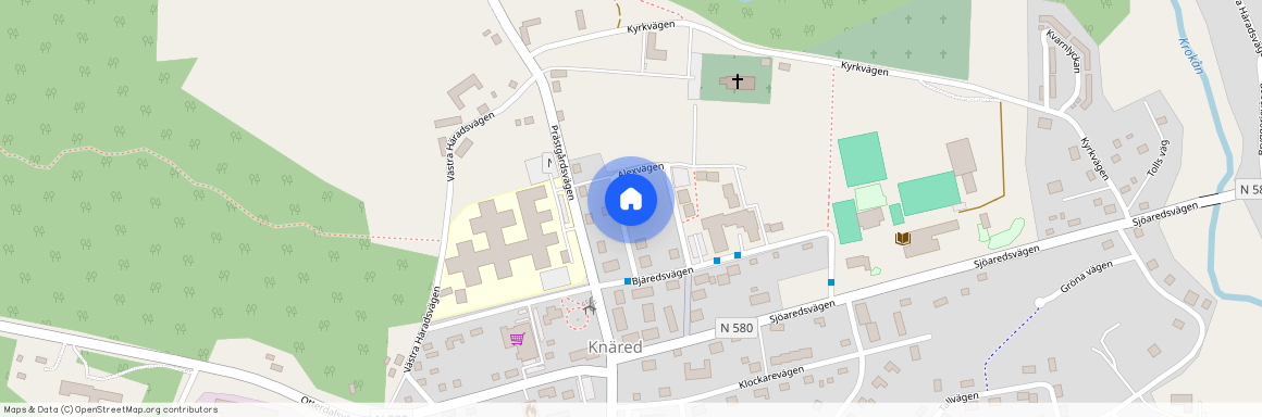 Alex väg 8 B, Knäred