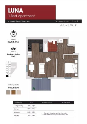 1 Bed Apartment - Photo 1