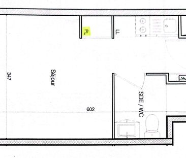 Location Appartement 1 pièce 19m² - Photo 2