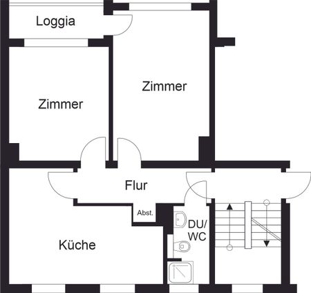 + 2 Zimmer komplett modernisiert + - Foto 5