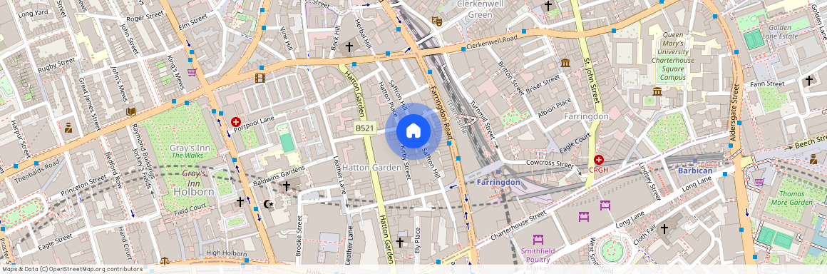 Saffron Hill (PK470), Farringdon. EC1N 8HB