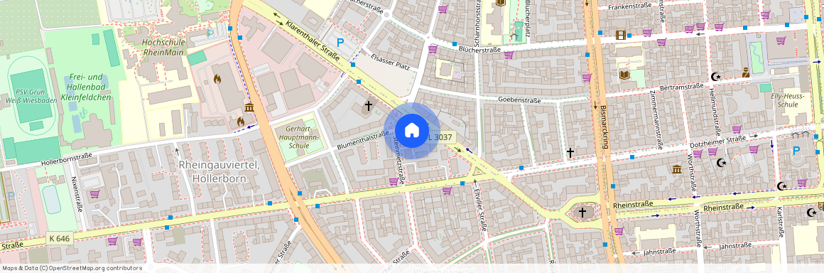 Klarenthaler Str. 16A, 65197 Wiesbaden OT Rheingauviertel