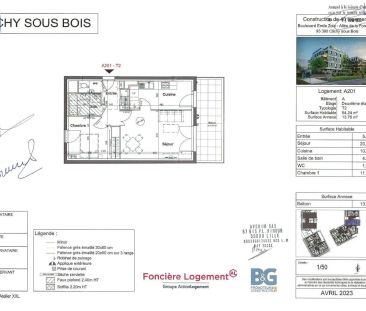 Appartement à louer 2 pièces 54.24m² - Photo 1