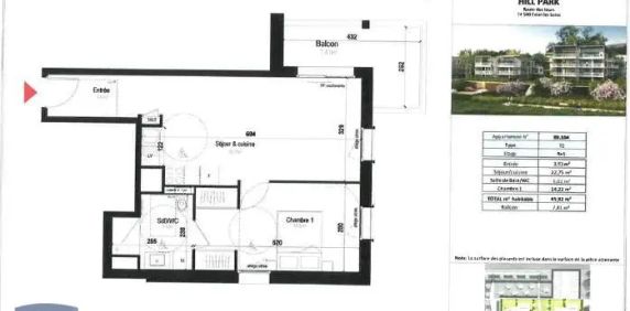 Appartement à louer 2 pièces 45.92m² - Photo 2