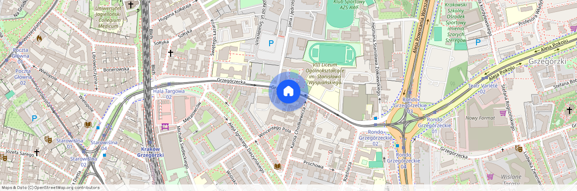 Grzegórzecka 29, Kraków, Grzegórzki, Wesoła