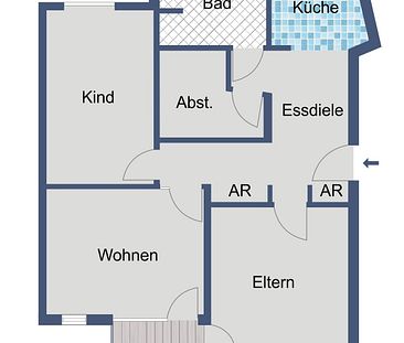 WBS 75 m² erforderlich - Gute geschnittene Wohnung für kleine Familien - Foto 4