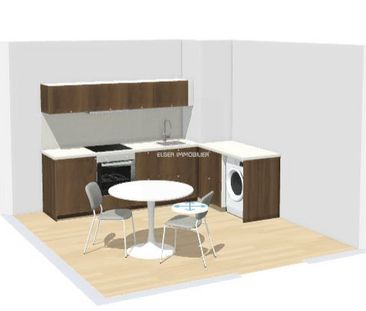 Location - appartement - 42.48 m² - 2 Pièces - Photo 2