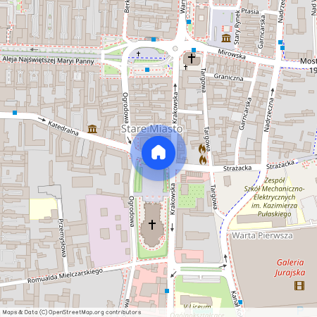 ul. Katedralna, Stare Miasto, Częstochowa, śląskie