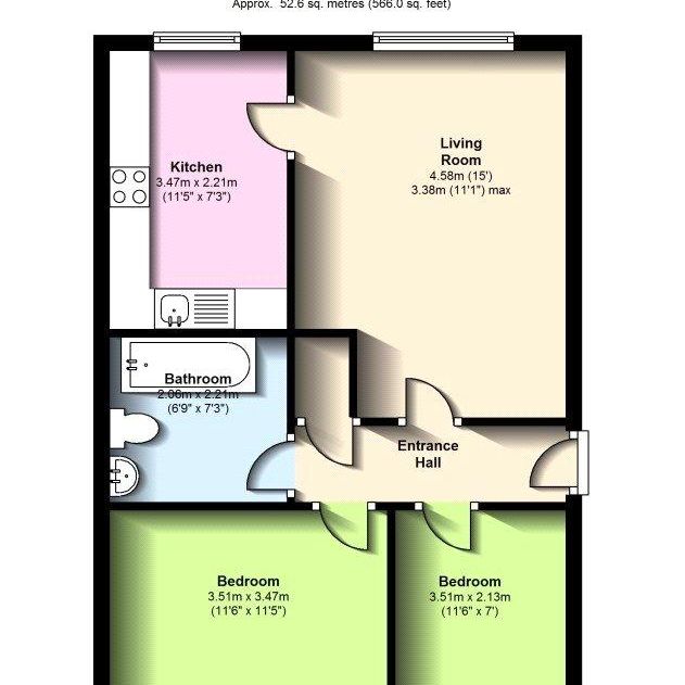 2 bedroom apartment to rent - Photo 1