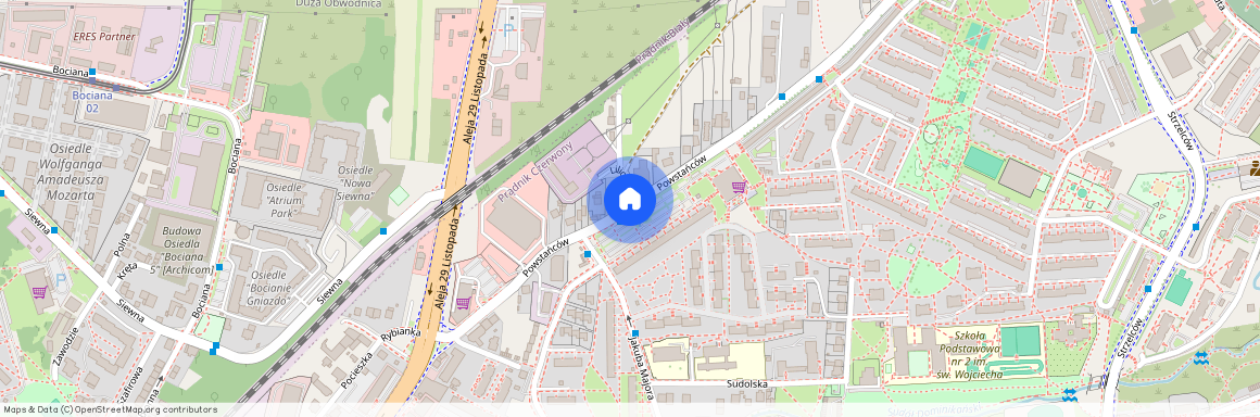 ul. Powstańców, Prądnik Czerwony, Prądnik Czerwony, Kraków, małopolskie