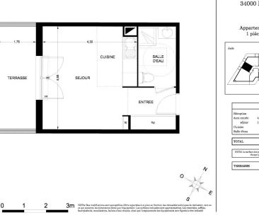 Appartement à louer 1 pièce 27.7m² - Photo 2