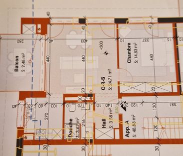 2.5 Zimmer, 49 m² - Foto 2