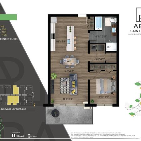 Aera St-Thomas Condo 3 1/2 St-Hyacinthe à louer - appartement / logement - Photo 4