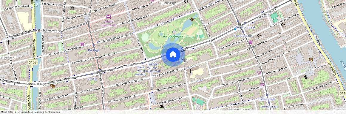 Sarphatipark 80-1, Van der Helstpleinbuurt, 1073EB, Amsterdam