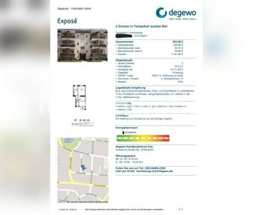 TAUSCHWOHNUNG 2 Zi nähe Ring Tempelhof-Schöneberg, gegen ab große 2... - Foto 1