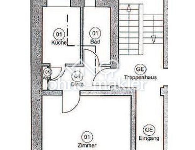 Vollmöblierte 1,5-Zimmer Wohnung mit Gartennutzung in Essen (Universitätsviertel) zu vermieten - Photo 1