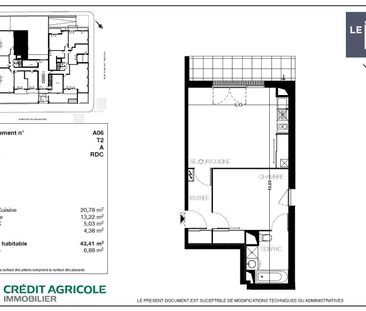 location Appartement T2 DE 43.41m² À TOULOUSE - Photo 2