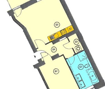 Hochwertig sanierte 2-Zimmerwohnung im Hochparterre mit Fußbodenhei... - Photo 6