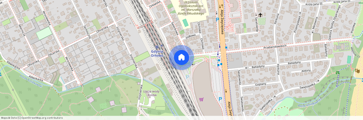 ul. Przebendowskich, Orłowo, Gdynia, pomorskie