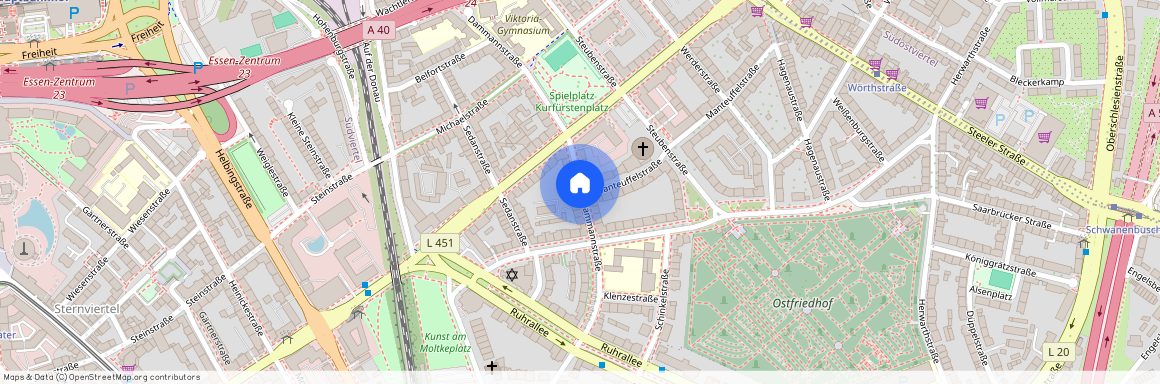 Dammannstraße, 45138 Essen - Essen-Südostviertel