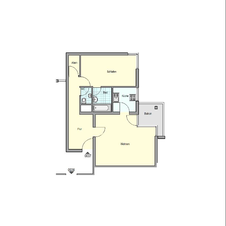 Schöne 2-Zimmer Wohnung mit Balkon in schöner Lage am Zollberg - Photo 1
