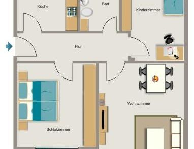 Demnächst frei! 3-Zimmer-Wohnung in Oer-Erkenschwick Groß-Erkenschwick - Foto 1