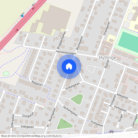 Åkaregatan, Hyllinge