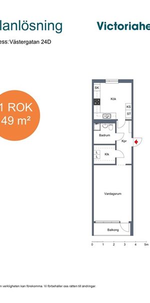 Västergatan 24 D - Foto 1