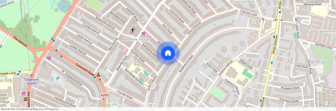 Elms Crescent, Clapham